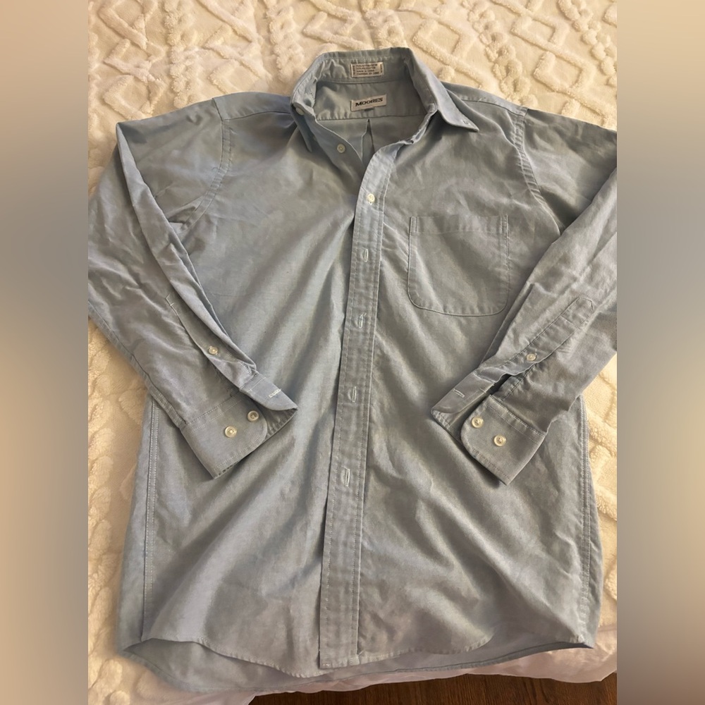 MENS MOORES BUTTON UP SHIRT